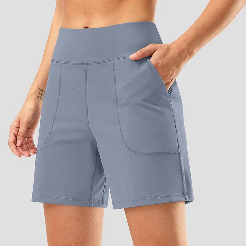 Seamless Sport For Women Summer Elastic Scrunch High Waist Push Up Tummy Control Gym Fiess Workout Yoga Shorts dongdumaoyi