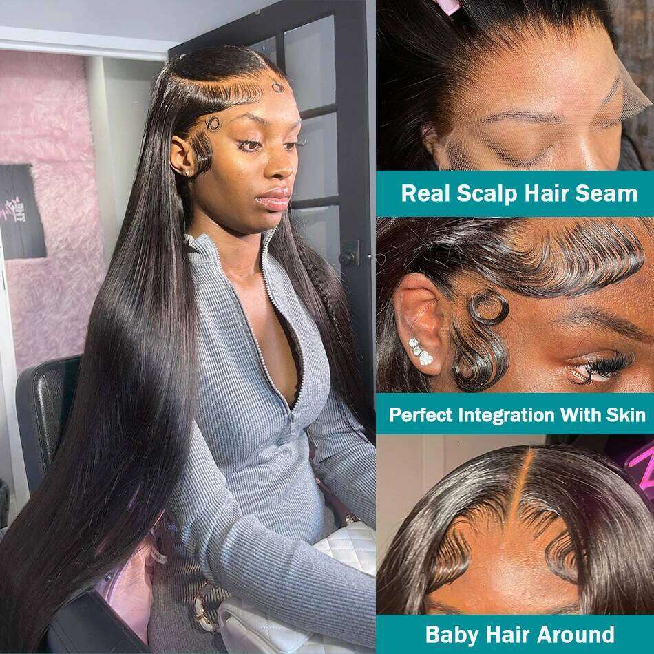 13X6 13X4 Bone Straight Human Frontal Wig 4X4 5X5 Glueless Lace Closure Wigs For Women Pre Plucked Cheap Hair Xiusiyuan2510