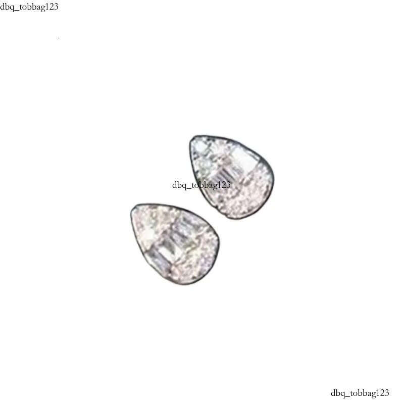 2023 Choucong Brand Stud Earrings Classical Jewelry Sterling Sier Princess Cut White Topaz CZ Dia Gemstones Party Water Drop Women Wedding Earring Gif