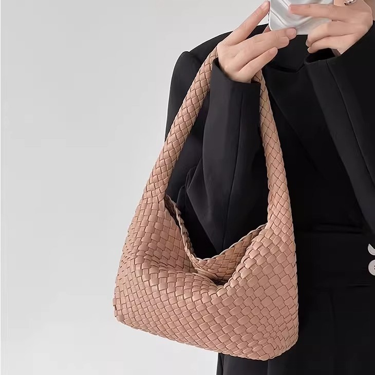 Designer Handbag Summer Handwoven Bag Women's Bag Luxury Bag 2025 New Fashion Small Bag Underarm Bag Crossbody Shoulder Handbag Mother-daughter B