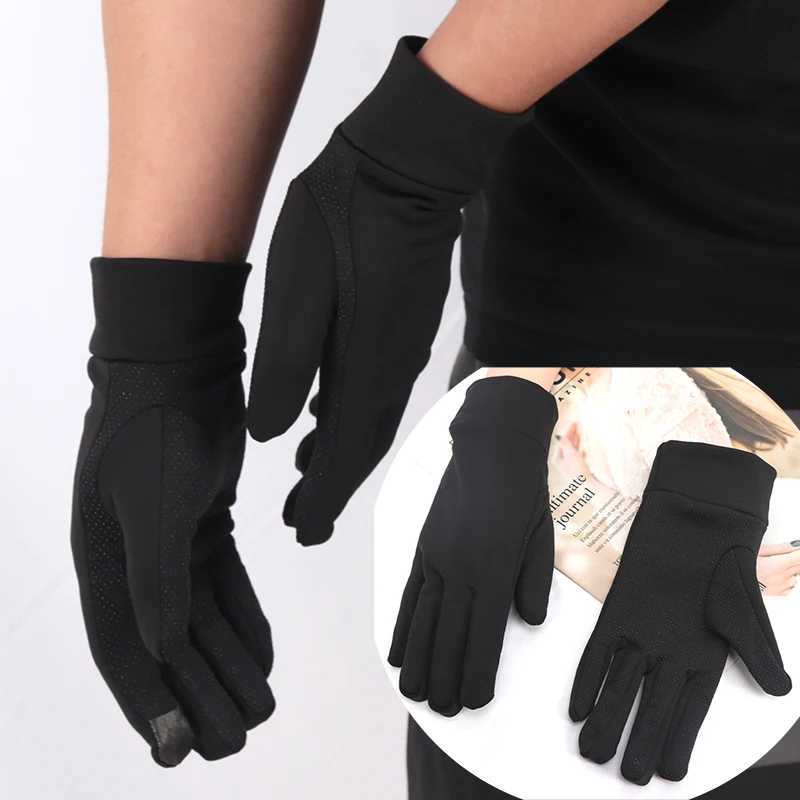 Elastic Winter Gloves for Men Thin Thermal Gloves Snowboard Motorcycle Riding Driving Warm Touchscreen Mitten for Running Hiking Z250925