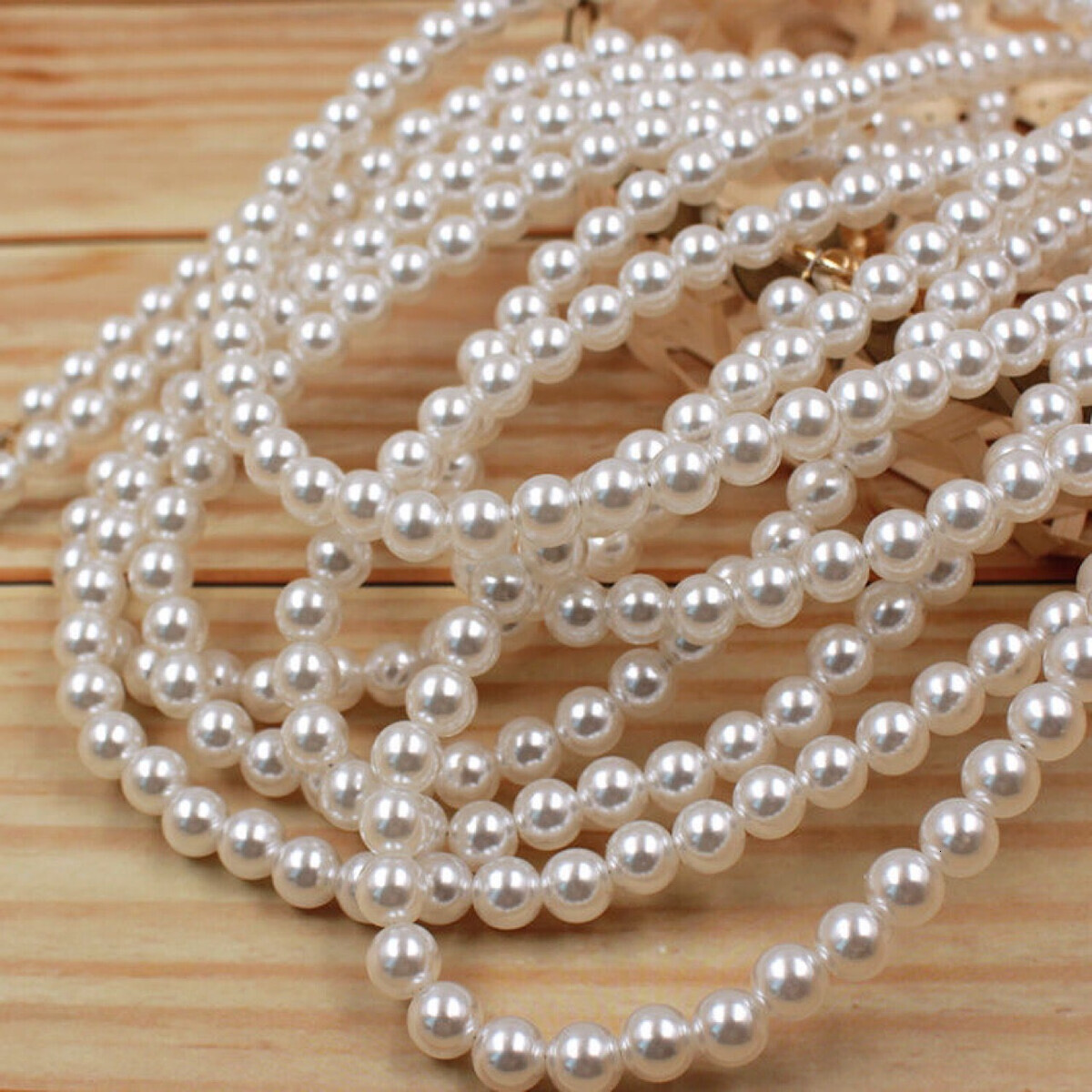 8MM Pearl Chain Extended Pearl Bag Chain Wholesale Bag Chain Amplifier Chain Pearl Bag Belt