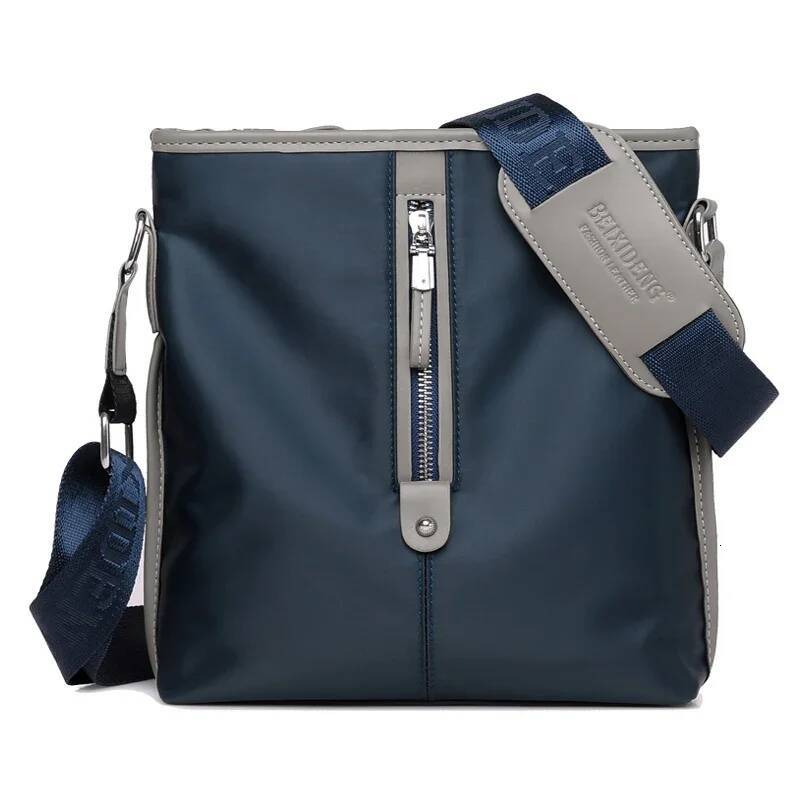 Fashion shoulder bag Oxford men's crossbody bags business waterproof short trip zipper male solid color messenger high-quality