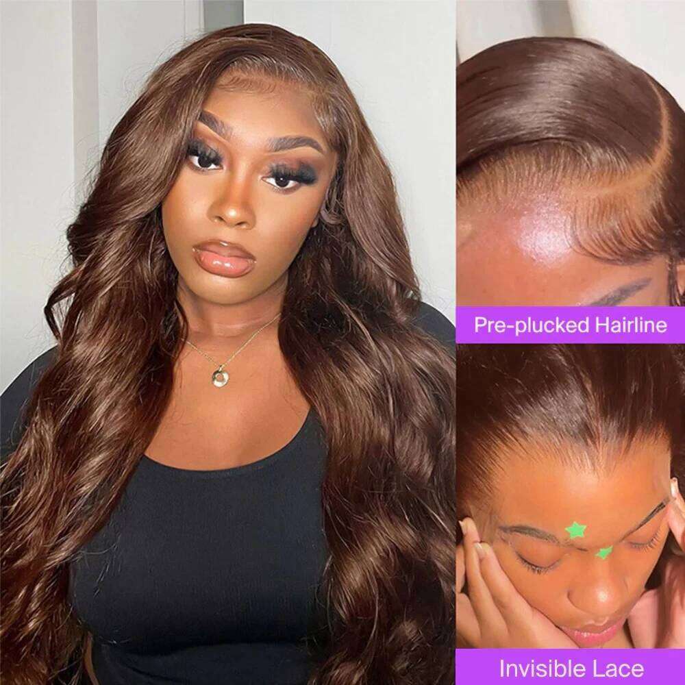 Ready To Go Front Body Wave 7X4 Pre Cut HD Lace Hair 250% Straight Virgin Human Glueless Wigs Xiusiyuan2510