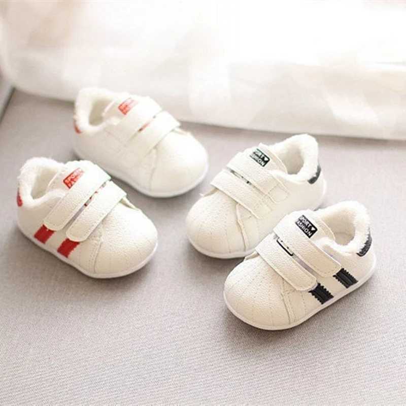 Winter New Korean Style Newborn Girls Boys First Walkers Kids Toddlers Cotton Soft Soles Nonslip Shoes 12 YearsJ250930