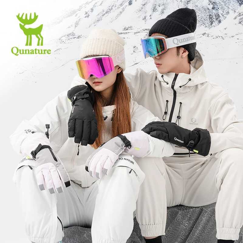 Qunature Ski Gloves Waterproof Windproof Gloves Snowboard Motorcycle Riding Driving Warm Touchscreen Thick Mountain Road Bicycle Z250925
