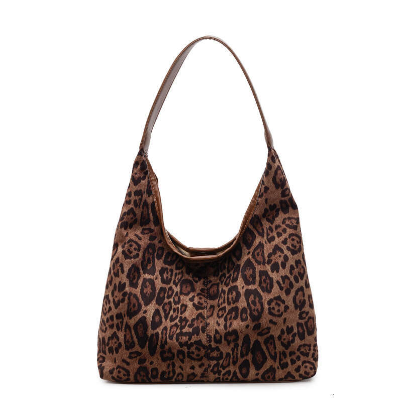 designer bag Luxury bag Large Capacity Women's Fashion New Versatile Shoulder Underarm Casual Commuting Leopard Print Tote Bag