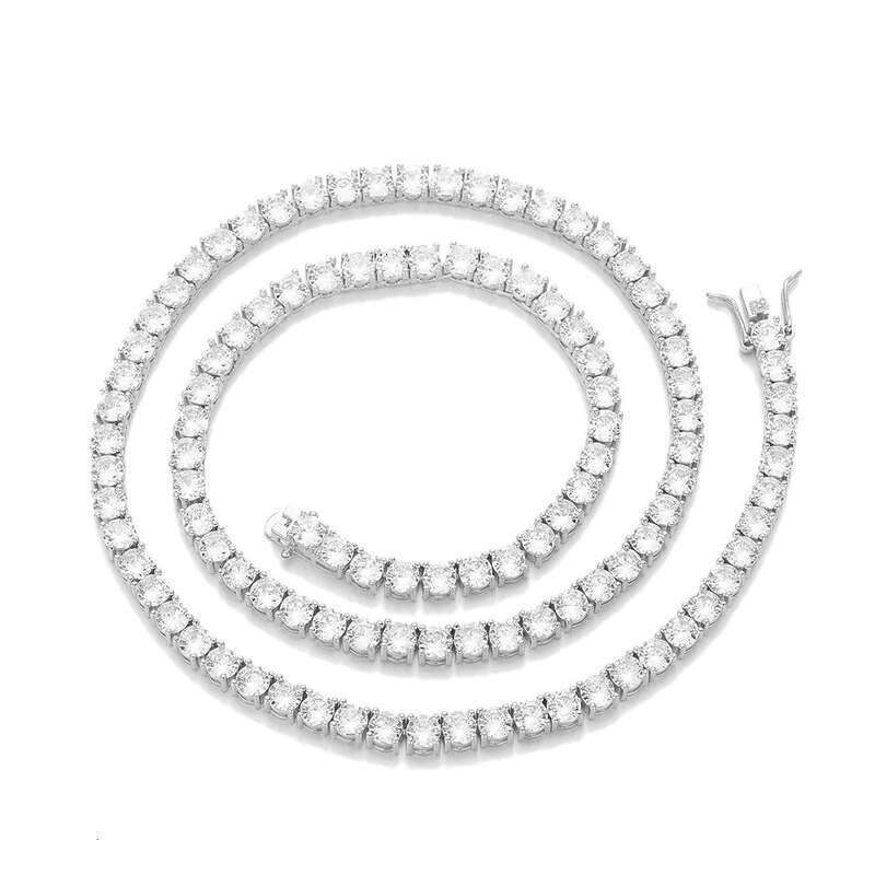 Zircon Tennis Chain Jewelry for Women Hip Hop Men's Accessories Necklace TennsChain