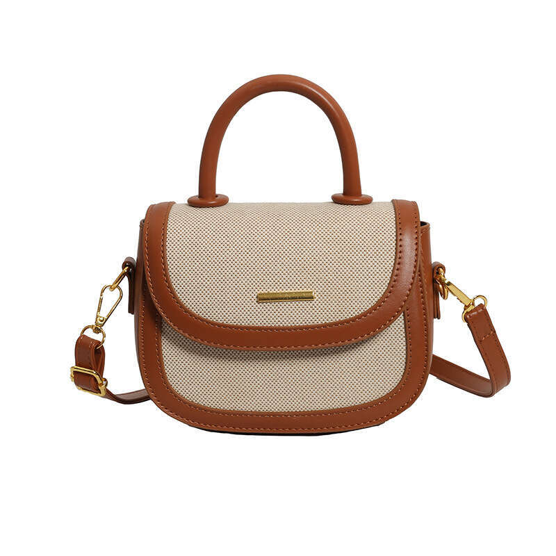 designer bag Luxury bag Fashion New Trendy Versatile Handbag Shoulder Crossbody Stylish Simple Color-Block Saddle Bag