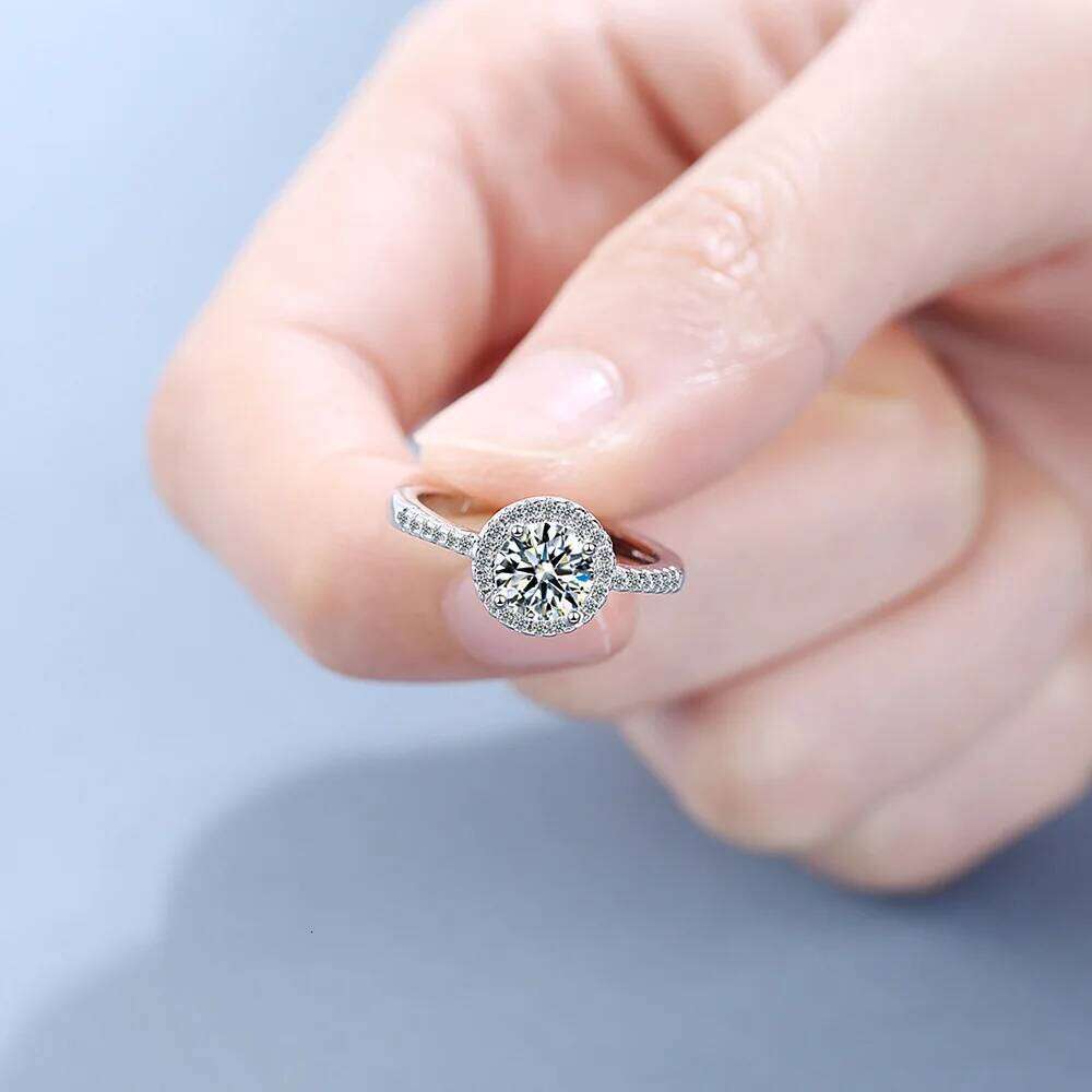 New Sterling Sier Ring High Quality Zircon For Women Wedding Fine Jewelry Accessories Party Gifts