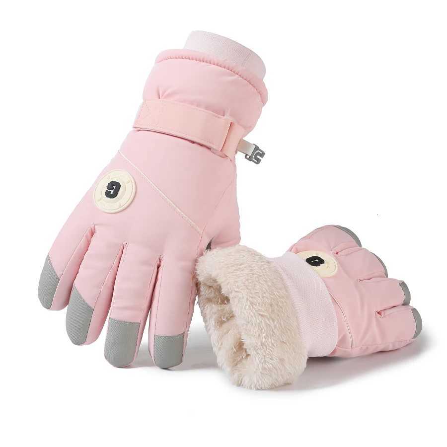 Gloves for women in winter made of thick cotton with added fleece for warmth suitable for riding electric bikes windproof and Z250925