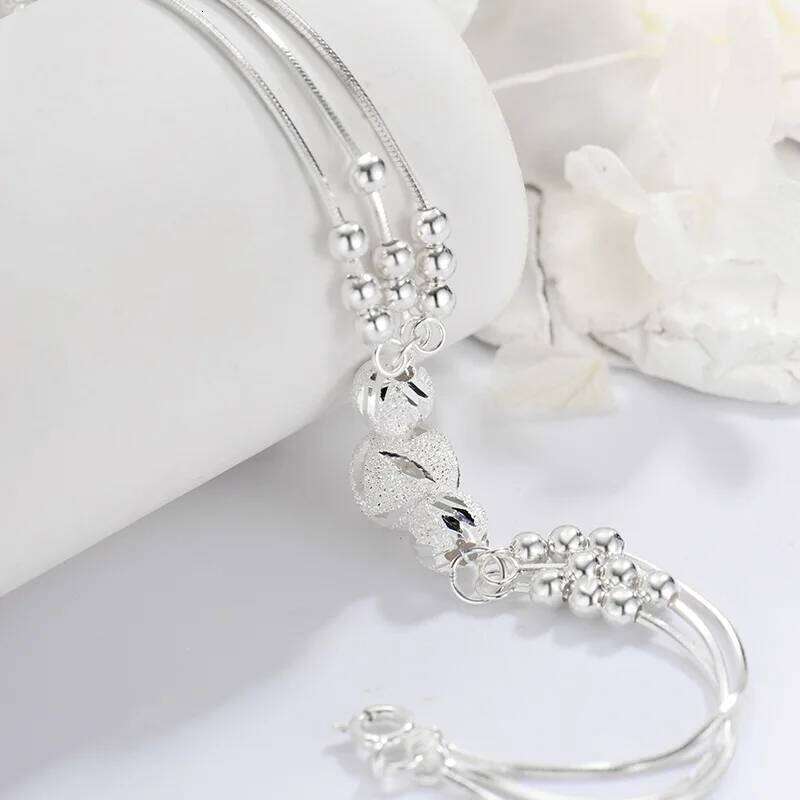 Sterling Sier Lucky Beads Bracelets For Women Vintage Original Multilayer Ball Bracelet Designer Party Jewelry Gift
