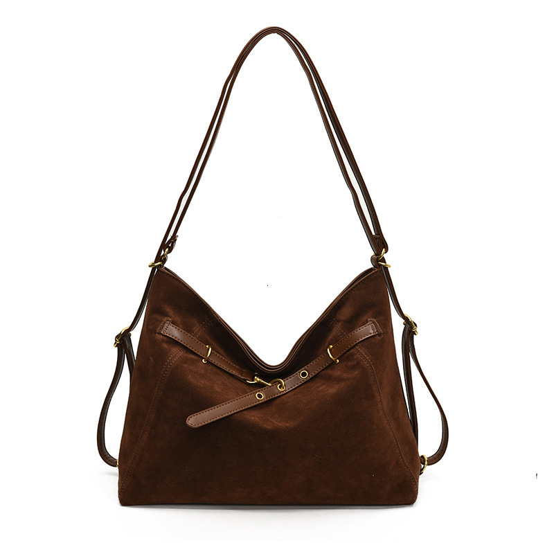 Designer handbag, retro fashion backpack, large capacity multifunctional women's commuting campus bag
