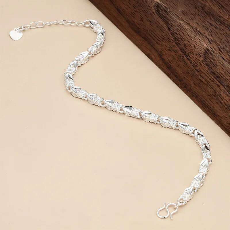 Charms Sterling Sier For Women Designer Heart Shape Adjustable Chain Bracelets Party Fine Jewelry Gifts