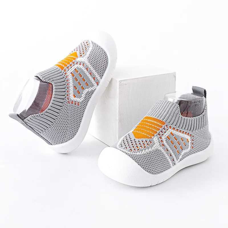 Baby Shoes Antislip Breathable Infant Crib Floor Socks with Rubber Sole for Children Boys Mesh Shoes Soft Bottom Baby Girl J250930