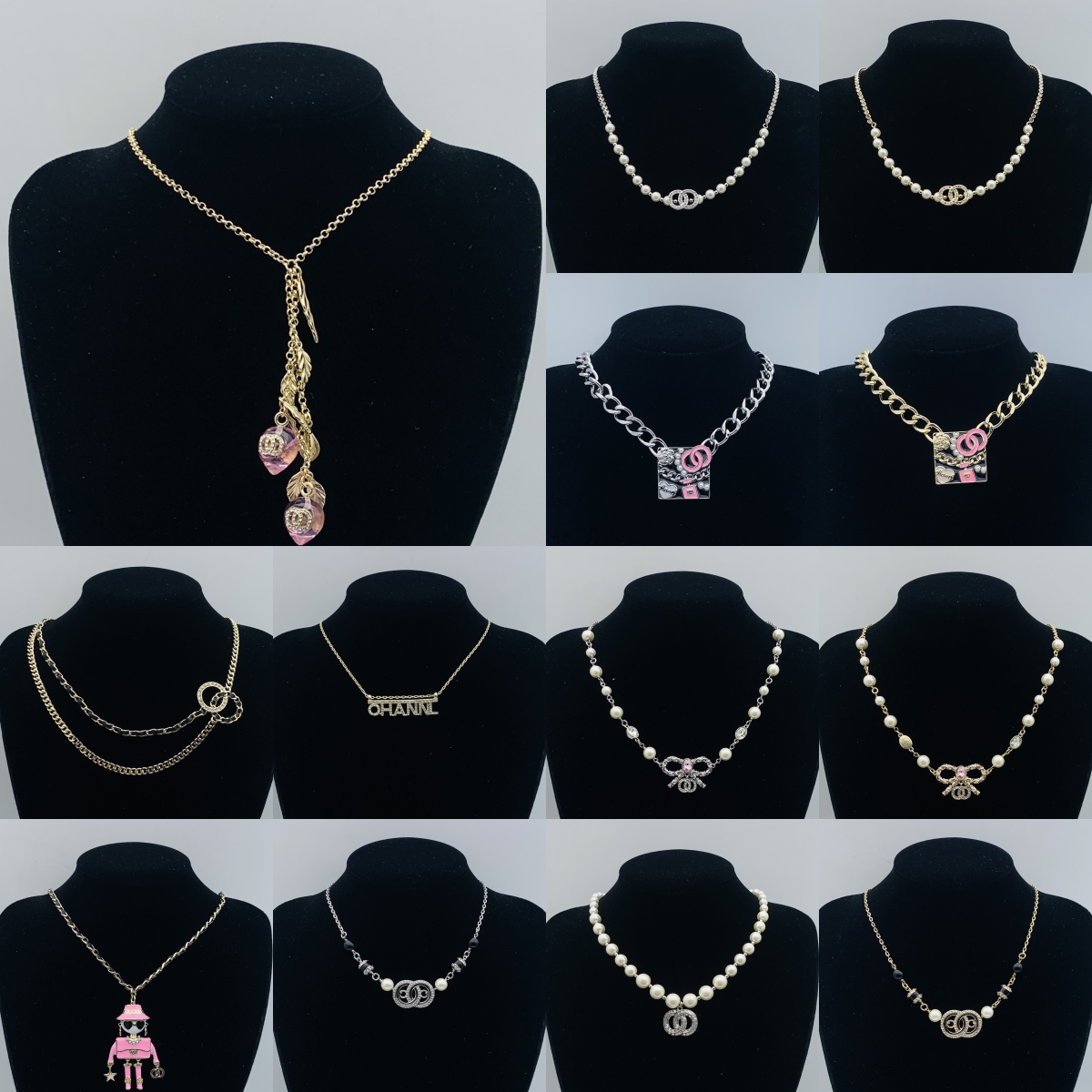 High Quality Brass Copper Pendant Necklace Chain Fashion Women Crystal Rhinestone Pearl Necklaces Choker Pendants Wedding Designer Jewelry Gift