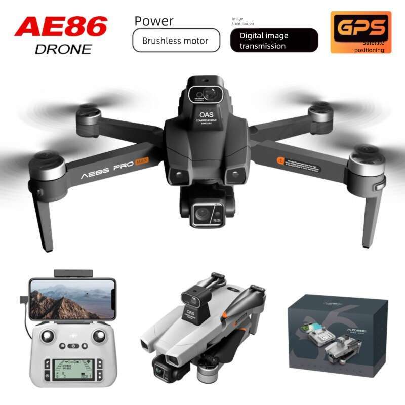 AE Digital Image Transmission Obstacle Avoidance HD Professional Aerial Drone Anti Shake Automatic Return GPS Remote Control Airplane
