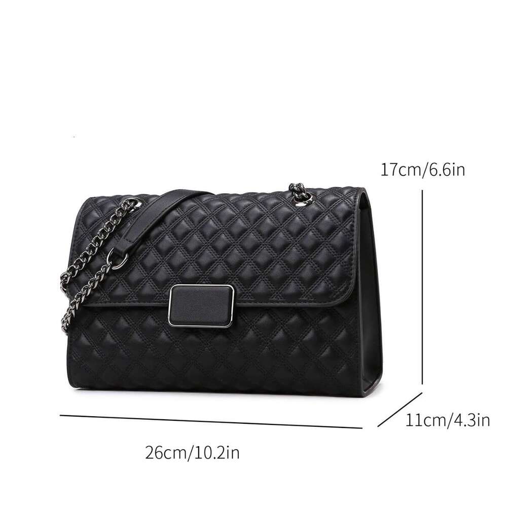 Single Shoulder Women, High-End Chain Small Square Fashionable Versatile Crossbody Bag, Large Capacity Commuter Bag For Women