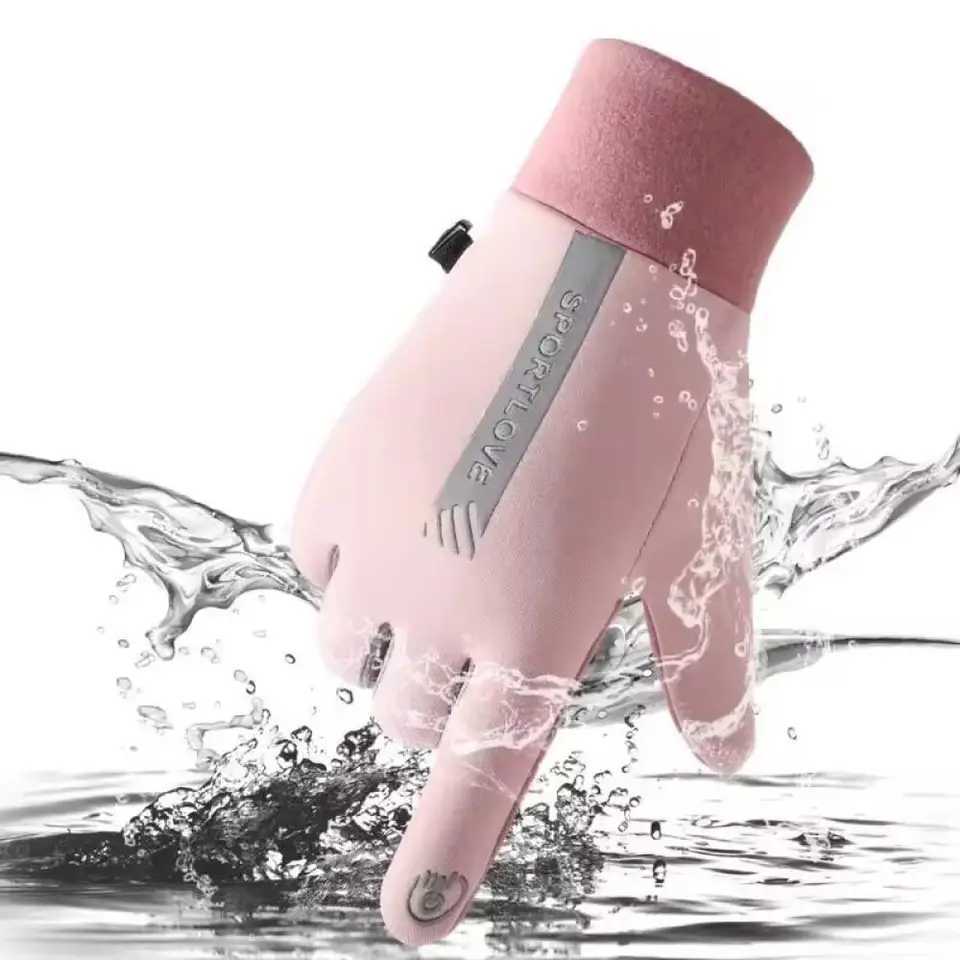 Winter Gloves Women Cycling Bike Thermal Cold Resistance Wind Waterproof Bicycle Warm Outdoor Running Skiing Mittens Z250925