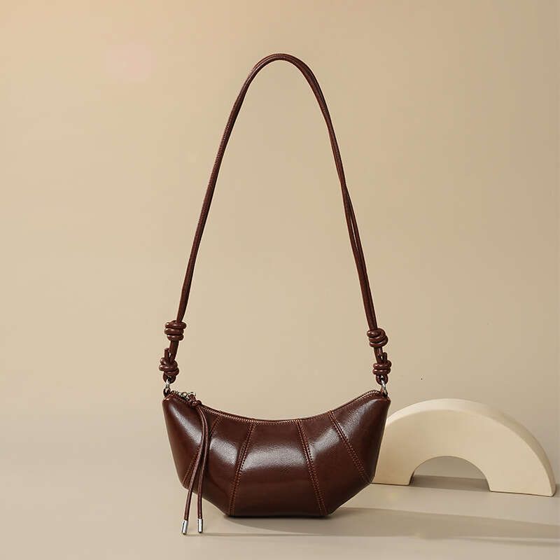 designer bag Luxury bag Croissant Versatile New White Lightweight Commuter Small Women's High-end Crossbody Bag