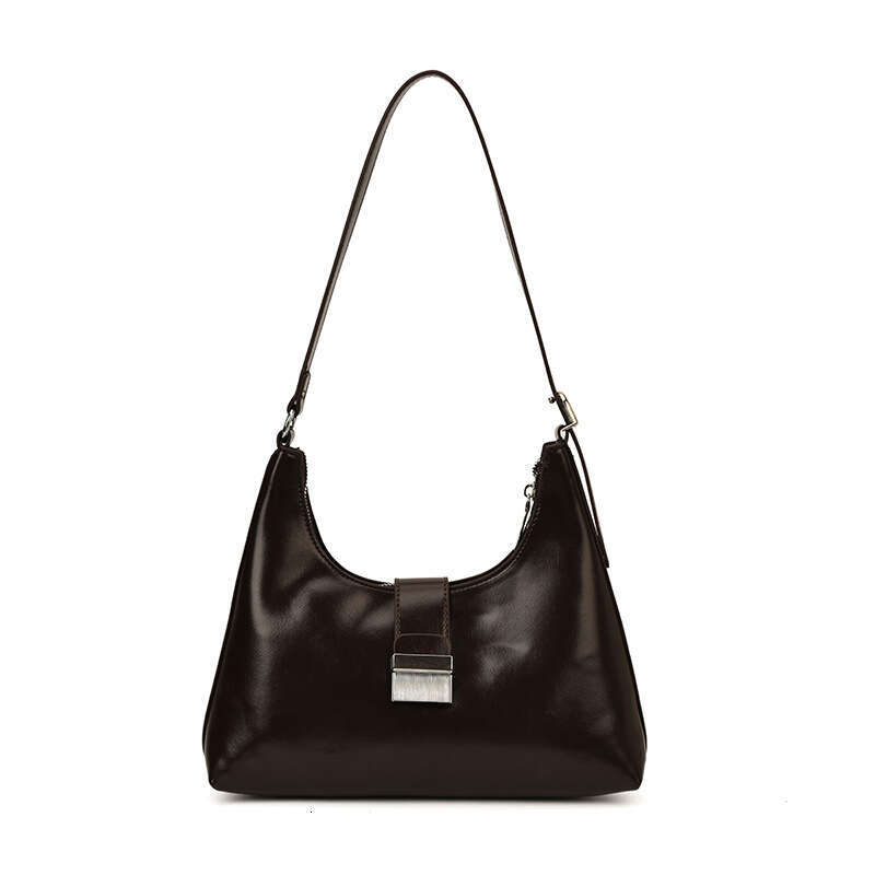 designer bag Luxury bag Oil Leather Crossbody for Women New Large Capacity Fashion Versatile Commuter Underarm Shoulder Bag