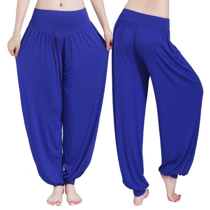 New Women casual harem high waist pants dance club wide leg loose long bloomers trousers size dongdumaoyi