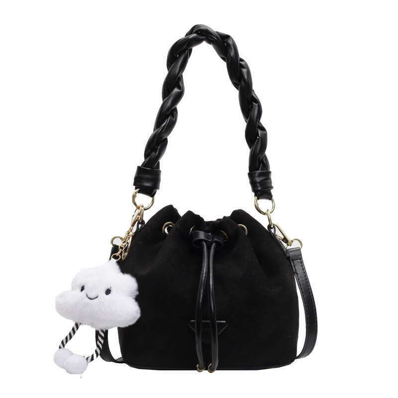 designer bag Luxury bag Fashion Matte Drawstring Design Crossbody New Large Capacity Commuter Versatile Handheld Bucket Bag