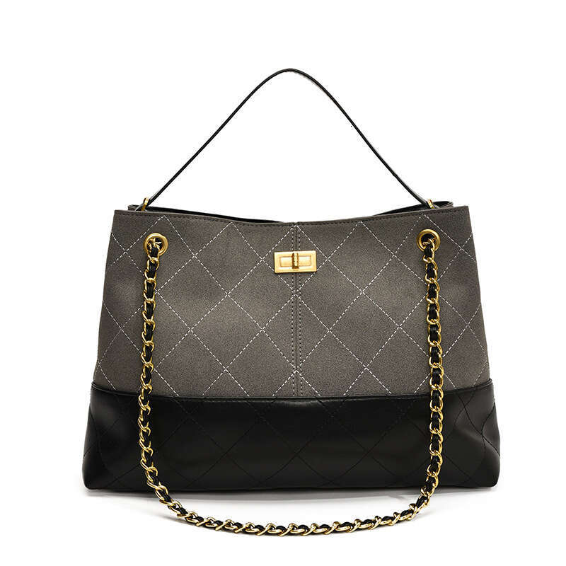 designer bag Luxury bag Color-Block Large Capacity Commuter Tote New Versatile Quilted Underarm Chain Bag