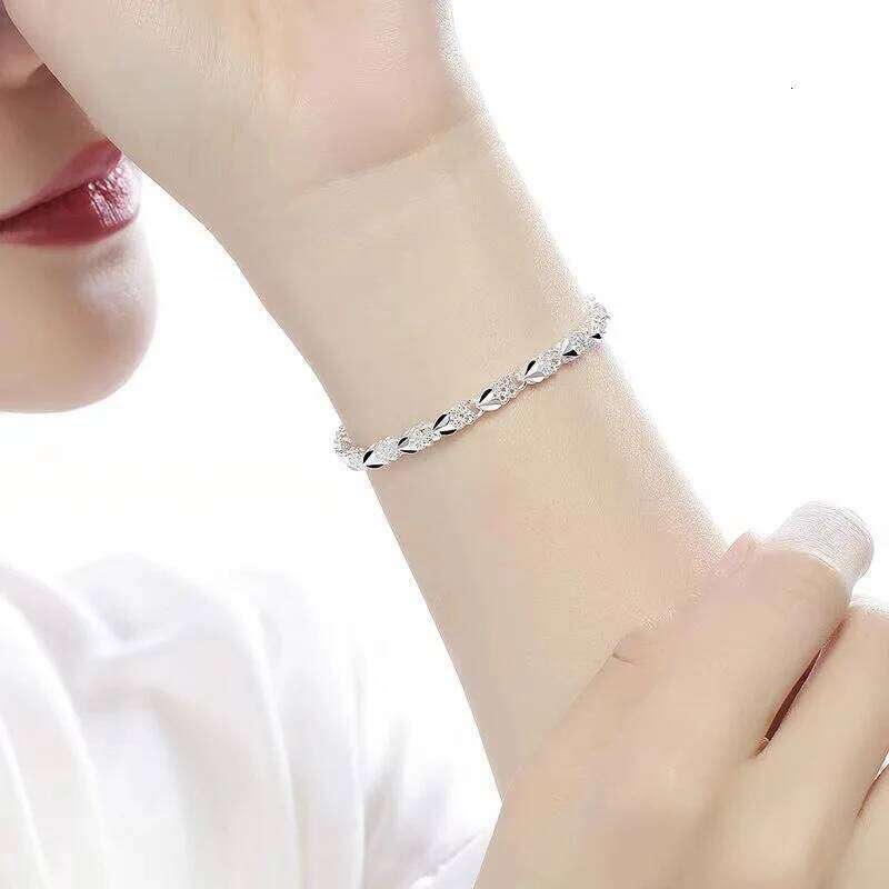 Charms Sterling Sier For Women Designer Heart Shape Adjustable Chain Bracelets Party Fine Jewelry Gifts