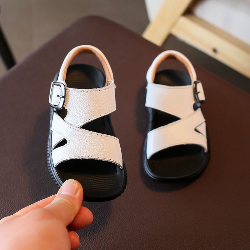 2025 New Kids Sandals Soft Sole Boys Toddler Fashion Design School Summer Kidszworld Casual Sandals Size 21 - 30 K0706