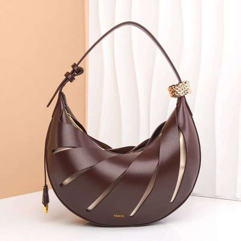 Shoulder 2025 new niche crescent fashion sense women's commuter underarm shoulder bag