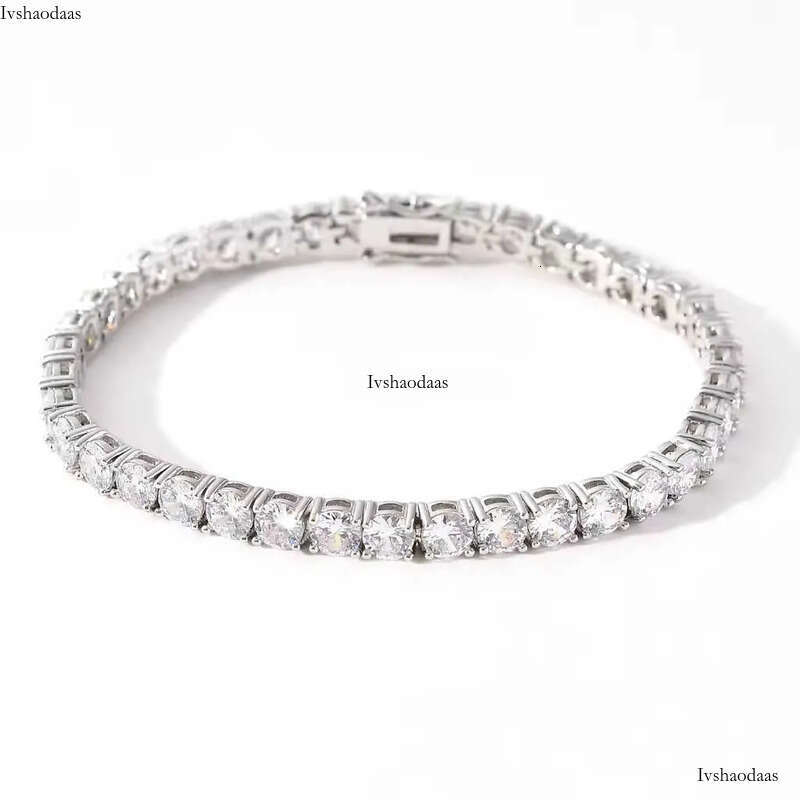 Iced Out Gold CZ Charms Tennis Bracelet - Unisex 3mm-6mm AAA+ Cubic Zirconia Hip Hop Jewelry for Gifts