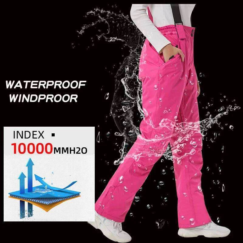 Winter Suit For Women Warm Windproof Waterproof Snowboard Set Outdoor Female Ski Equipment Snow Jacket