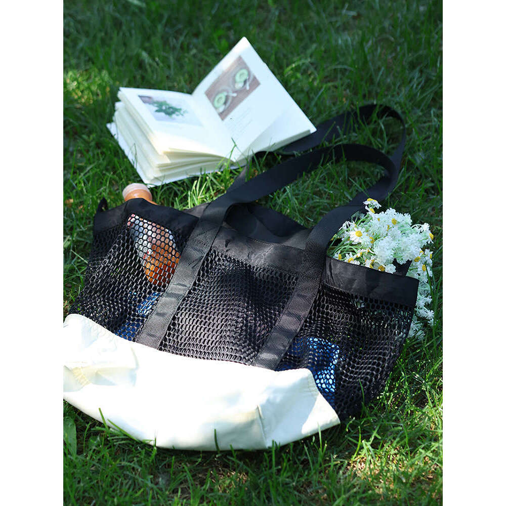 designer bag Luxury bag New Fashion Mesh Beach Portable Large Capacity Outdoor Travel Storage Nylon Shoulder Tote Bag for Women