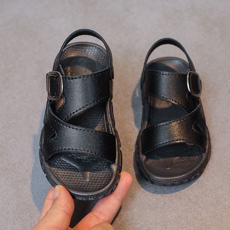 2025 New Kids Sandals Soft Sole Boys Toddler Fashion Design School Summer Kidszworld Casual Sandals Size 21 - 30 K0706