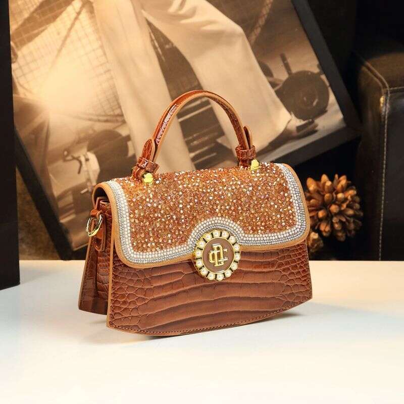 Luxury bag High end Handbag Trendy New Style Textured Luxurious Genuine Leather Single Shoulder Crossbody Bag Women s Light
