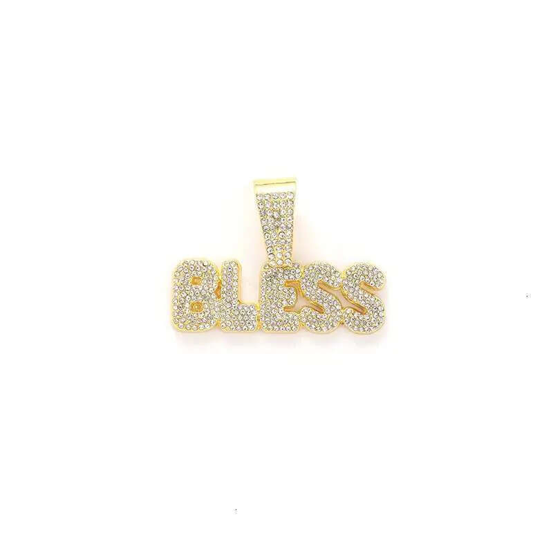 DHcollections Gold Plated Alloy Cuban Chain Hip - Hop Pendant Necklace
