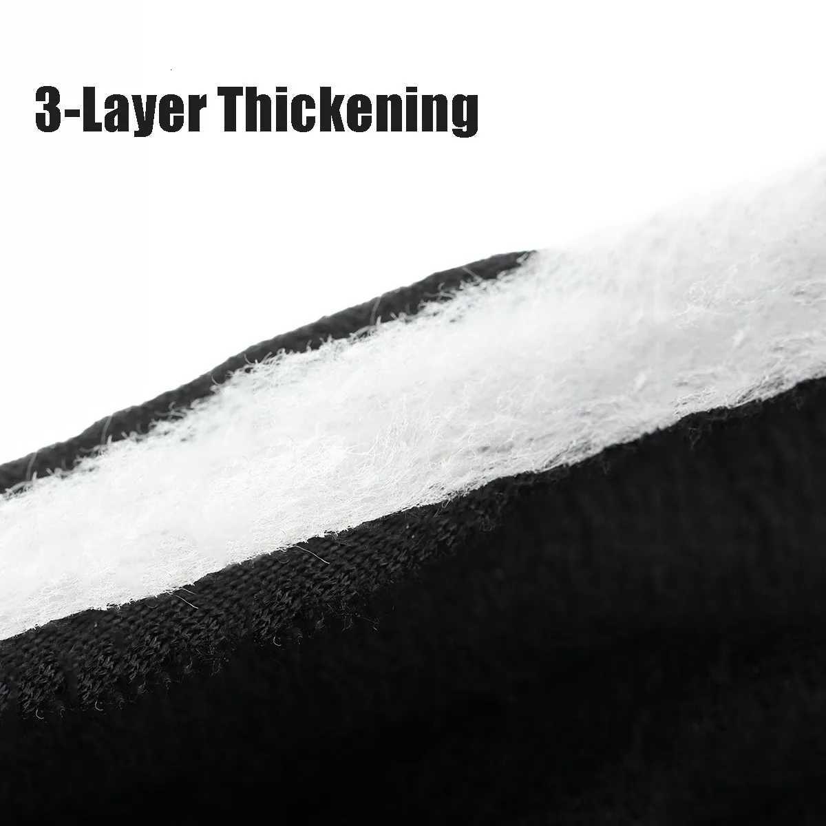 1 Pair Full Fingers Gloves Winter Outdoor Warm Cycling Gloves Touch Screen Gloves 3 layers of Thickening Sports Ski Gloves Z250925