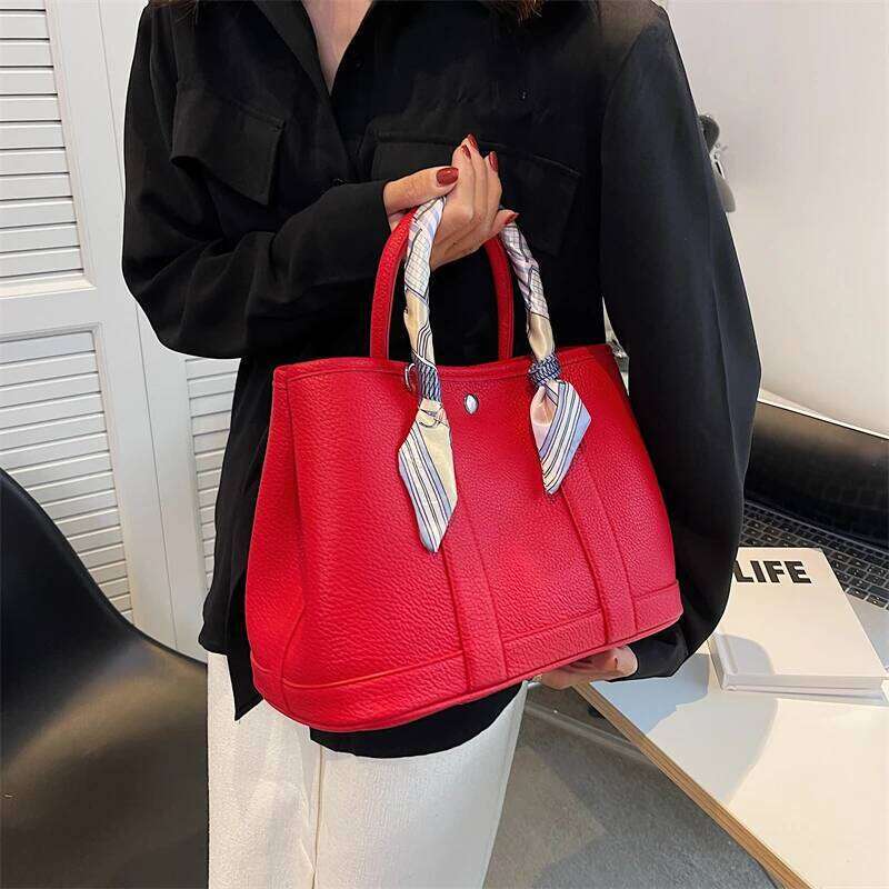 Garden Tote 30 Genuine Leather Women's Bag High-End Feeling 2024 New Trend Crossbody Handbag Briti Sle Polyes... Suotong2510 Mdng
