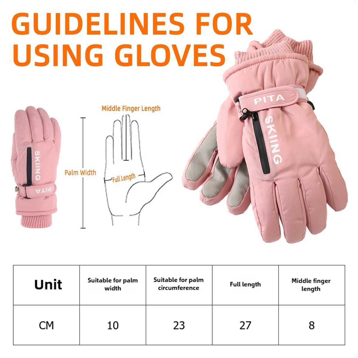 Winter Sports Gloves Non Slip Touch Ski Gloves Waterproof Pocket Snowboard Accessories Warm Mens and Womens Gloves Mittens Z250925