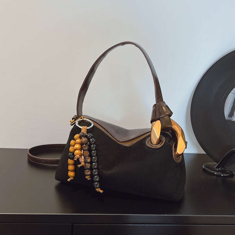 designer bag Luxury bag Suede Single Shoulder Underarm New Fashion Korean Version Niche Simple Versatile Handheld Crossbody Tote Bag