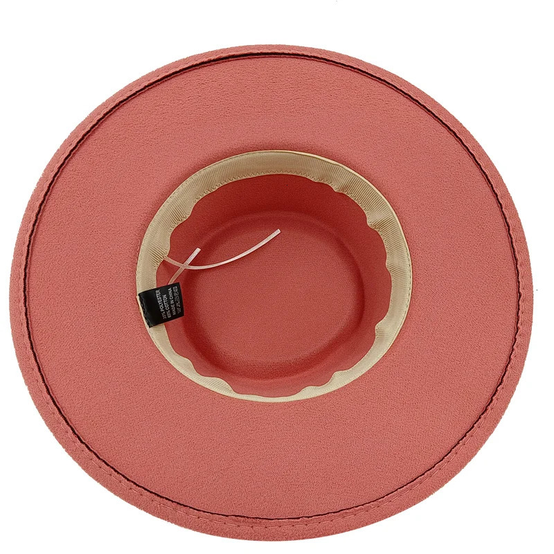Wholesale price Fedora hat winter circular concave convex surface flat top fashion men and women felt jazz hat Fedora 250930