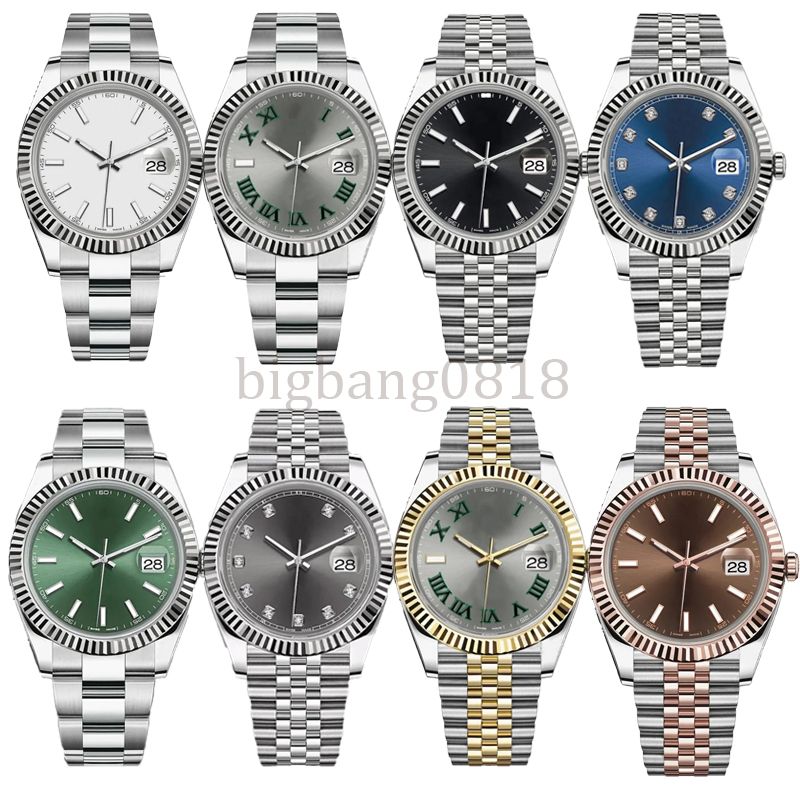 Luxury Mens Automatic Mechanical Women Watch Day date Classic watches high quality movement Watches 36/41MM Full Stainless steel Presidential Strap Luminous