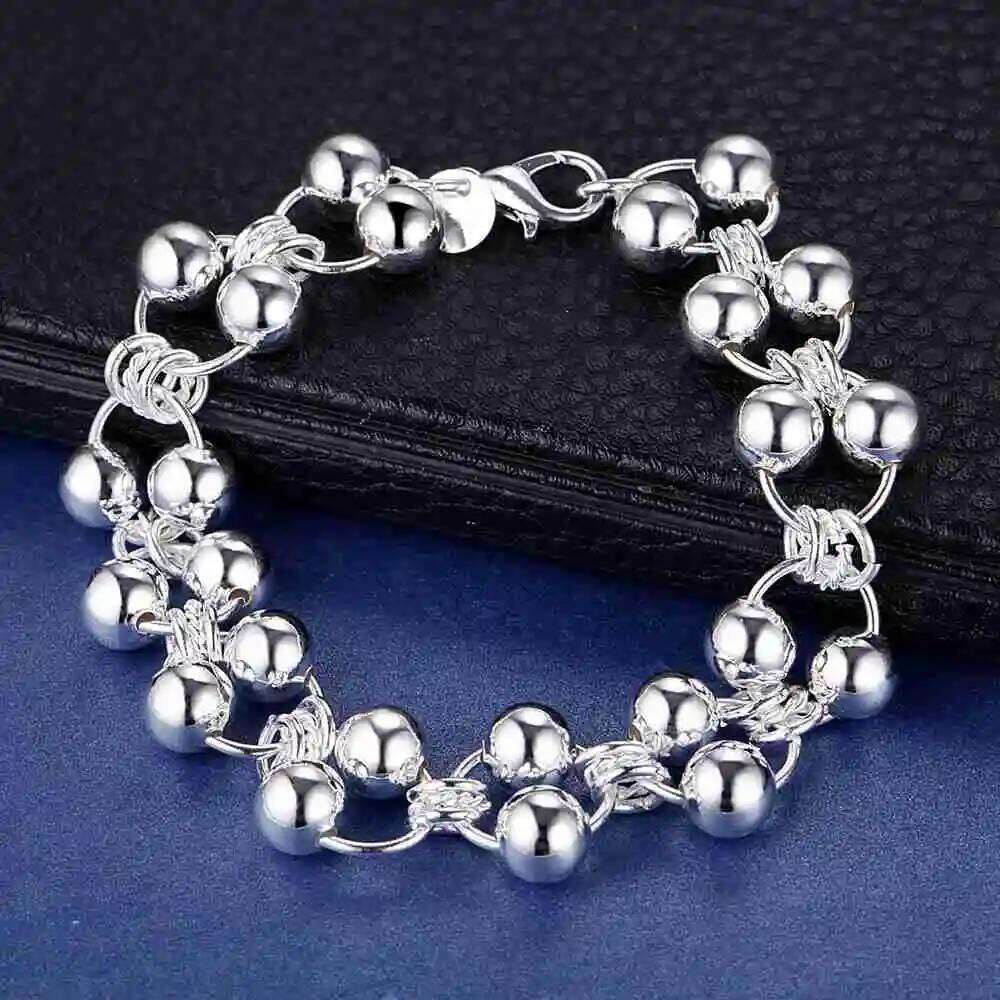 Sterling Sier Bracelet Heart High Quality Romance Chain For Woman Men Fashion Engagement Party Wedding Jewelry Gift