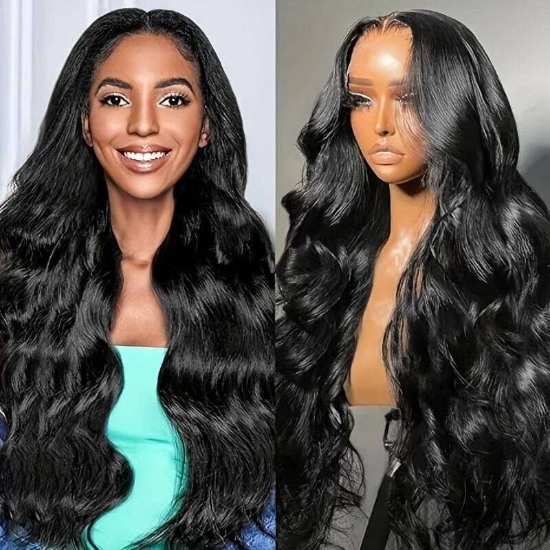 44 46 Long Inch 13X4 HD Front Brazilia Body Wave Human Hair For Women 200 Density 13X6 Transparent Lace Frontal Wig Xiusiyuan2510
