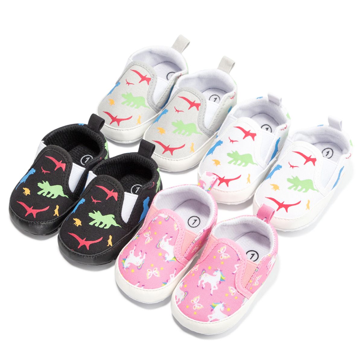 Baby First Walkers Newborn Little Toddler Kid Canvas Shoes Kidszworld Infant Boy Girl Soft Sole Crib Shoes Pre Walkers 0-18 Months K0723