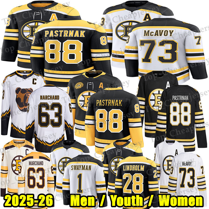 88 David Pastrnak boston hockey jersey bruin jersey 1 Jeremy Swayman Charlie McAvoy Morgan Geekie Brad Marchand Gilmore Joonas Korpisalo Elias Lindholm jerseys