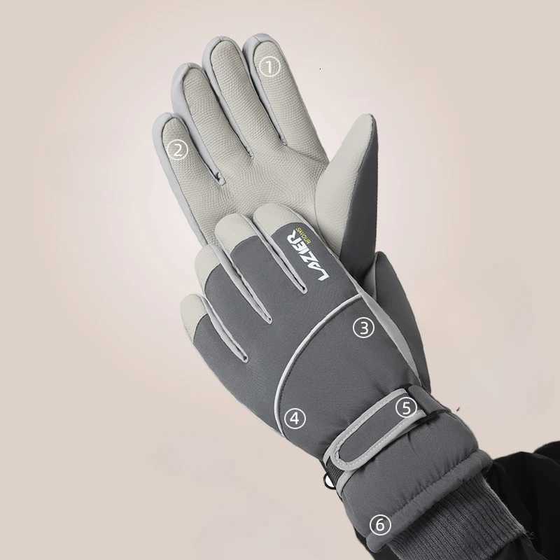 Winter Outdoor Snow Gloves Skating Snowboarding Windproof Warm Ski Gloves Warm Fleece Motorcycle Cycling Glove Z250925