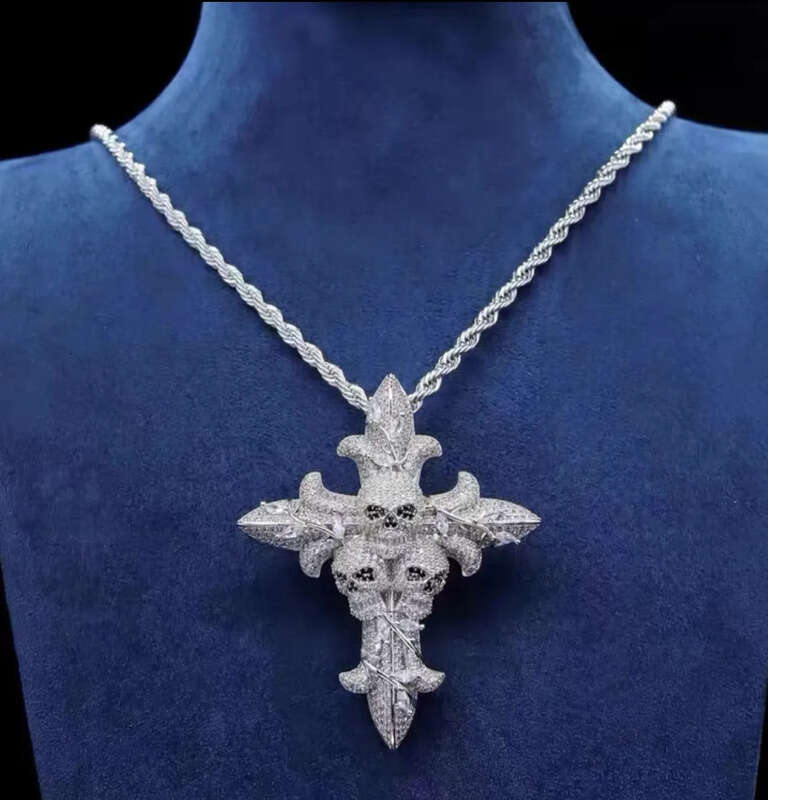 Factory Initial Pendant Iced Out Jewelry Gold Plated Vvs Moissanite Dias Cuban Chain 3d Custom Name Hip Hop Letter CFKE