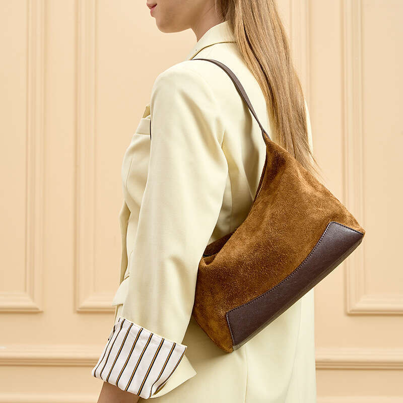 designer bag Luxury bag Hot-Selling Women's Matte Suede Dumpling Hobo Commuting Casual Handbag Design Sense Niche Crossbody Bag for Women